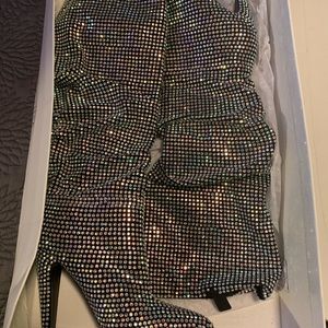 Steve madden rhinestone boots